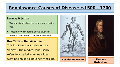 Renaissance Causes of Disease | Teaching Resources