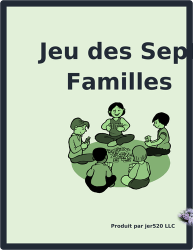 Imparfait (Imperfect in French) Jeu des Sept Familles