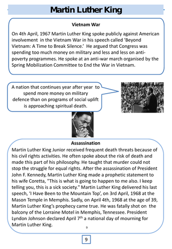 Martin Luther King | Teaching Resources