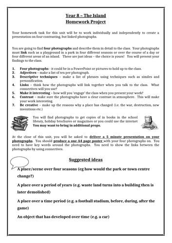 The Island - KS3 English Unit or Literacy lessons - 13 lessons ...