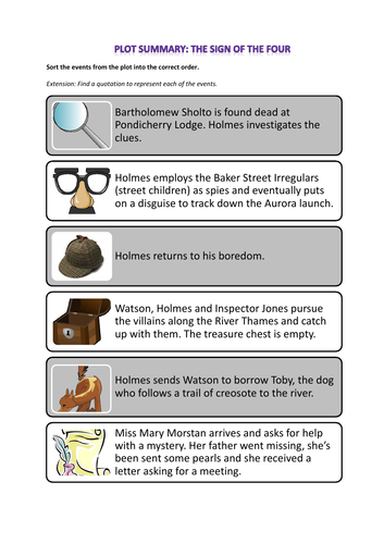 The Sign of the Four Revision Pack | Teaching Resources