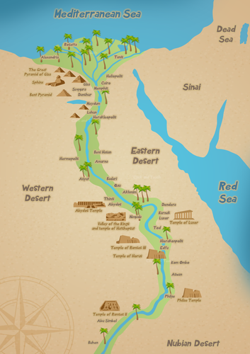 Ancient Egypt Map | Teaching Resources