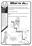 Animal homework ks1 picture