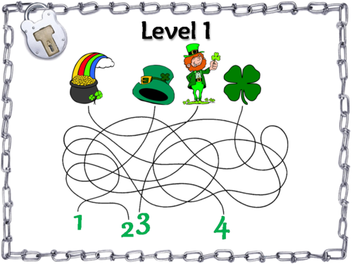Solving for Missing Angles: Geometry Escape Room St. Patricks Day Math ...