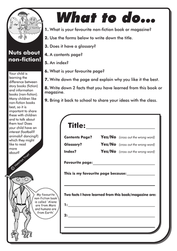 Nuts about non-fiction - English Homework - LKS2