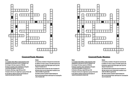 DNA, RNA & Protein Synthesis Crosswords (A-level Biology