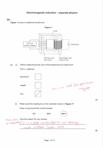 GCSE Physics Revision - Electromagnetic induction