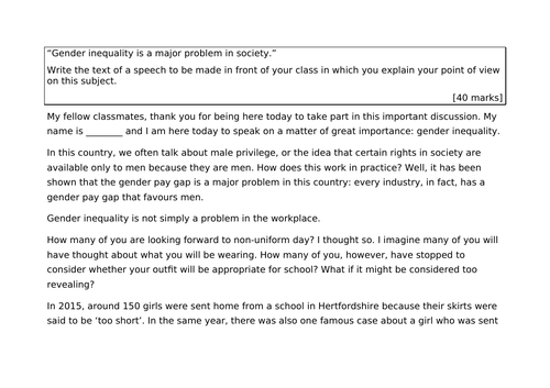 Speech writing template for students picture