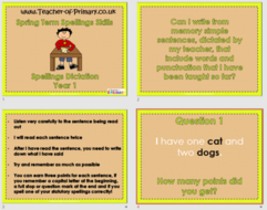 Year 1 Spring Term Spellings | Teaching Resources