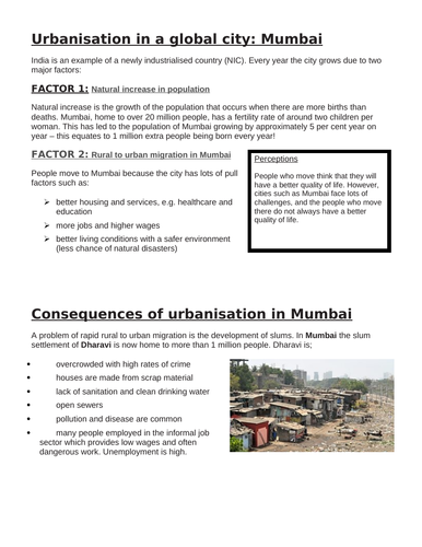 mumbai case study gcse geography aqa