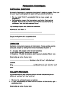 Persuasive Techniques Worksheet for KS2 | Teaching Resources