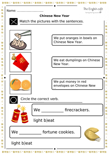Chinese New Year quiz (easy language) | Teaching Resources