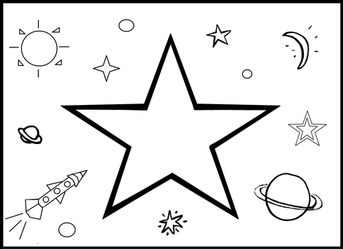 Star Colouring Sheet