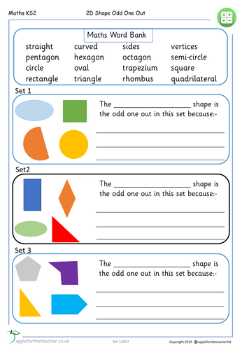 assignment for shapes