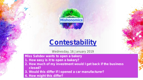 Contestability: A Level Economics