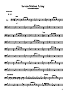 In The Style Of Seven Nation Army Guitar Bass Drums Transcription Of A Gcse Ensemble Performan Teaching Resources
