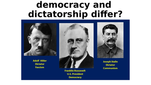 what are the similarities between democracy and dictatorship