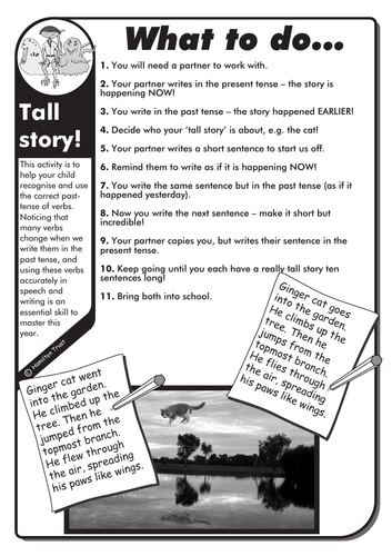 Tall story - English Homework - LKS2