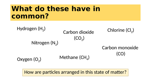 States of Matter, Gases - Year 7 KS3