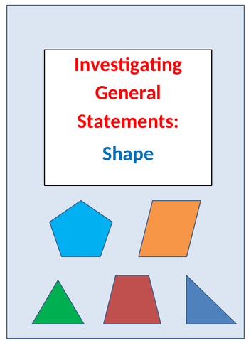 Investigating General Statements: Shape