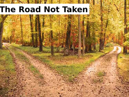 Analysis of 'The Road Not Taken' by Robert Frost. PPT by Jane Austen ...