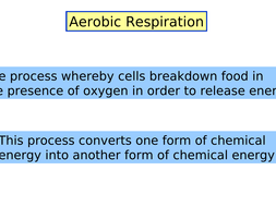 A Level Biology - Aerobic Respiration | Teaching Resources