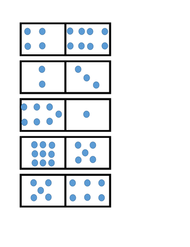 Number bonds dominoes