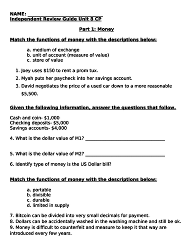 Macroeconomics- Banking System and Monetary Policy