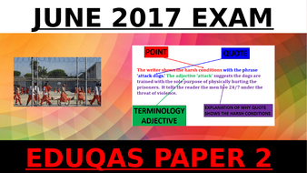 EDUQAS GCSE English Language 2017 Paper 2 Q2 (& examiner ...