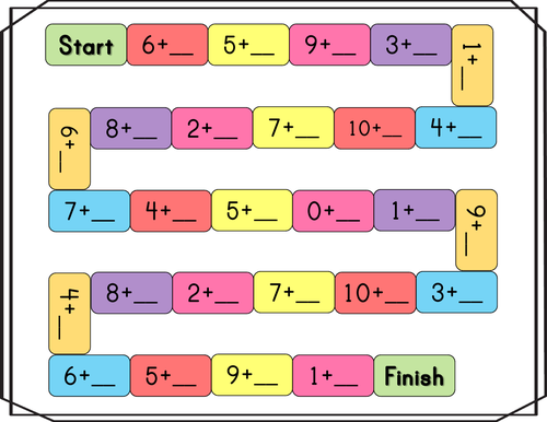 number-bonds-to-10-board-game-teaching-resources