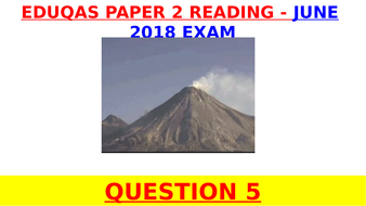 EDUQAS GCSE English Language 2018 Paper 2 Question 5 ...