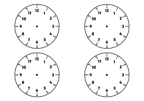 Blank Clock Face Worksheet Megapack | Teaching Resources