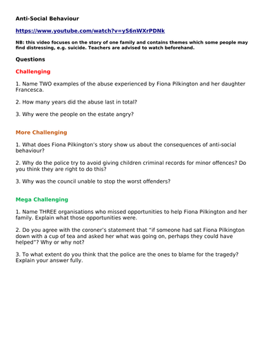 Living in The Wider World PSHE KS4 | Teaching Resources