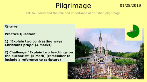 AQA GCSE RE RS - Christianity Practices - L3 Pilgrimage