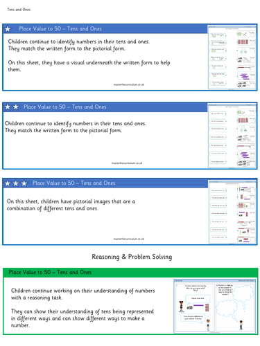 Year 1-Spring - Place Value within 50 - Week 1- White Rose Style ...