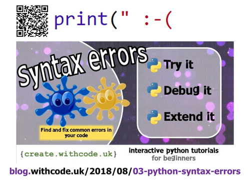 Python key skills posters with links to interactive self-marking ...
