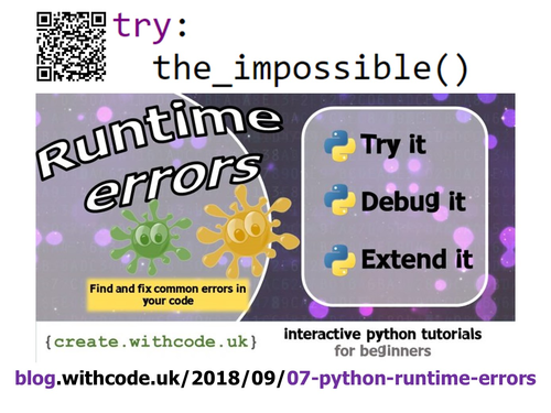 Python key skills posters with links to interactive self-marking ...
