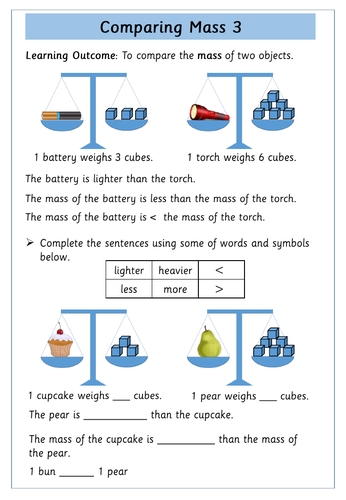 Weight and Mass - Year 1 - White Rose Maths | Teaching Resources