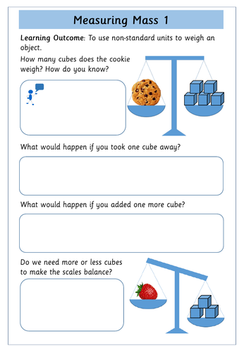 Weight and Mass - Year 1 - White Rose Maths | Teaching Resources