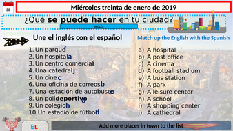 Que Se Puede Hacer En Tu Ciudad Teaching Resources