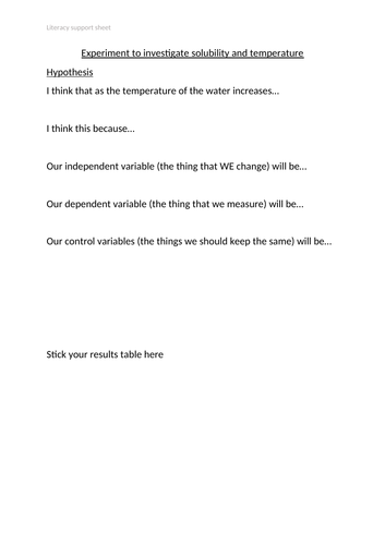 Solutions and Solubility double lesson Activate 1 year 7 KS3 suitable for non-specialists