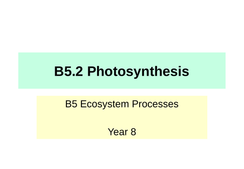 Activate KS3 Science - Module B5 Ecosystem Processes | Teaching Resources