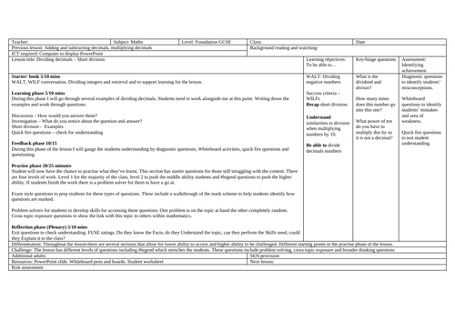 Dividing Decimals lesson bundle | Teaching Resources
