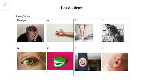 French - GCSE - Listening practice - INJURIES (worksheet + audio + transcript) - opinions