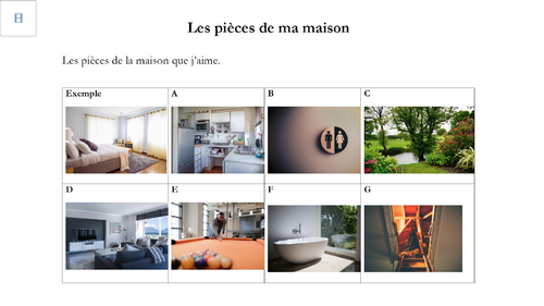 French - GCSE - Listening practice - House - Rooms (worksheet + audio + transcript) - opinions