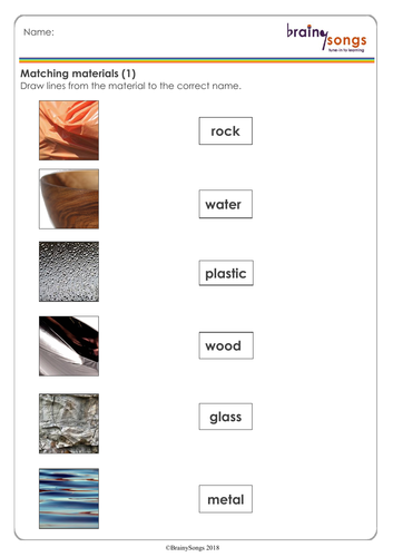 EVERYDAY MATERIALS - OBJECTS AND MATERIALS for Year 1 | Teaching Resources