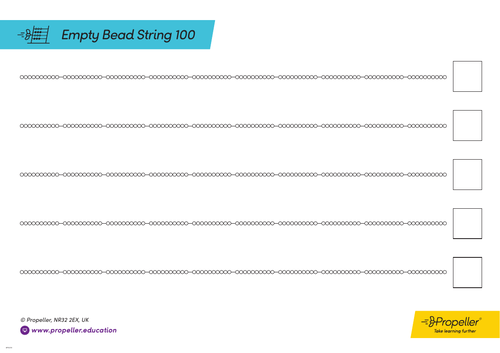 Empty 100 Bead String Representation