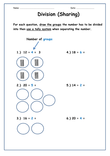 Basic Division Booklet - 3 pages