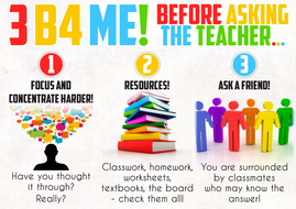 3 Before Me Poster | Teaching Resources