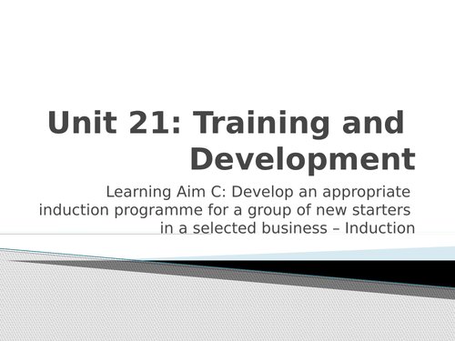 BTEC Business Level 3 Unit 21 Learning Aim C Part 1